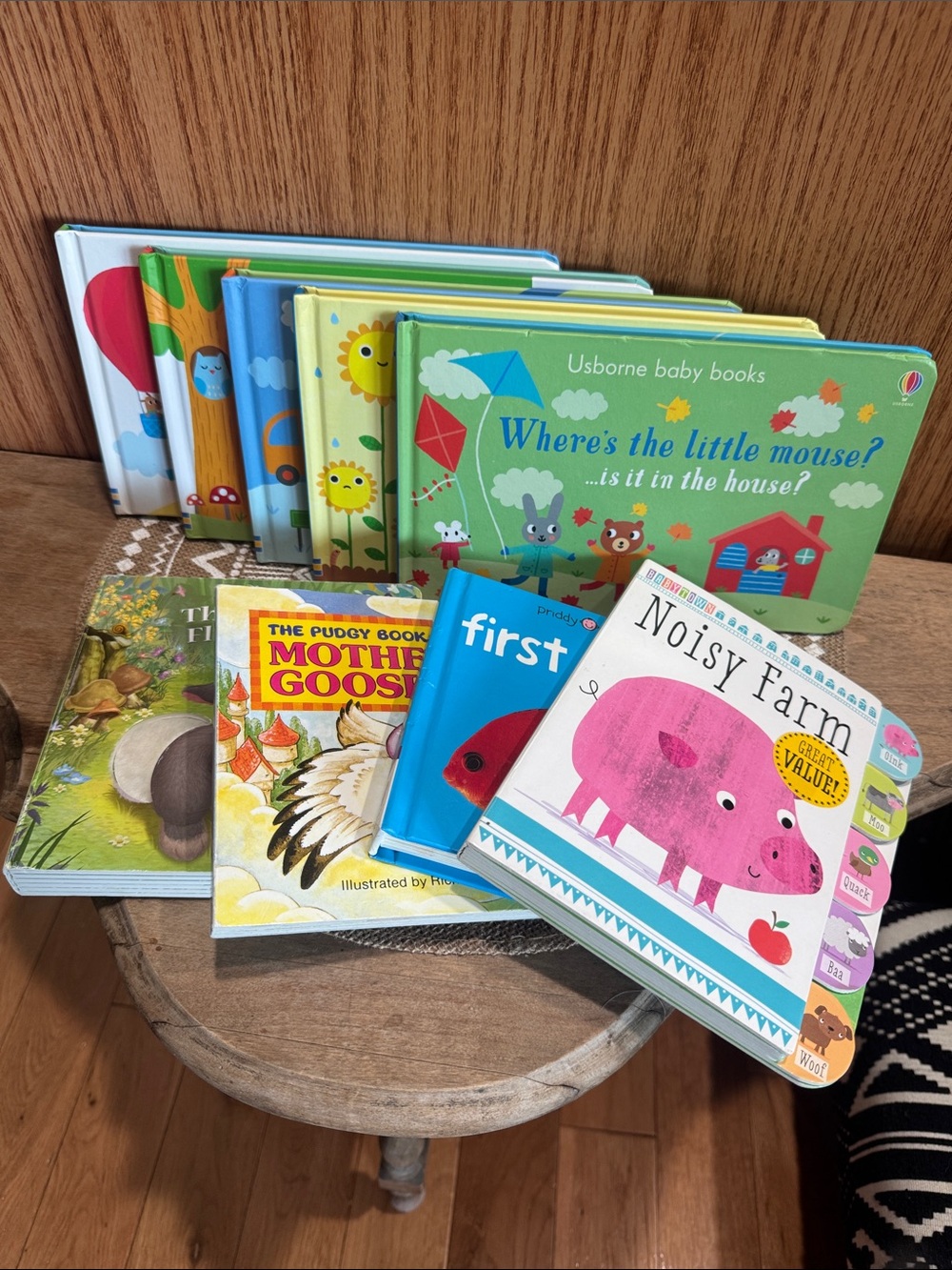 9 baby Hard book Usborne, Disney, Priddy, Babytown, Pudgy Board Books Bundle